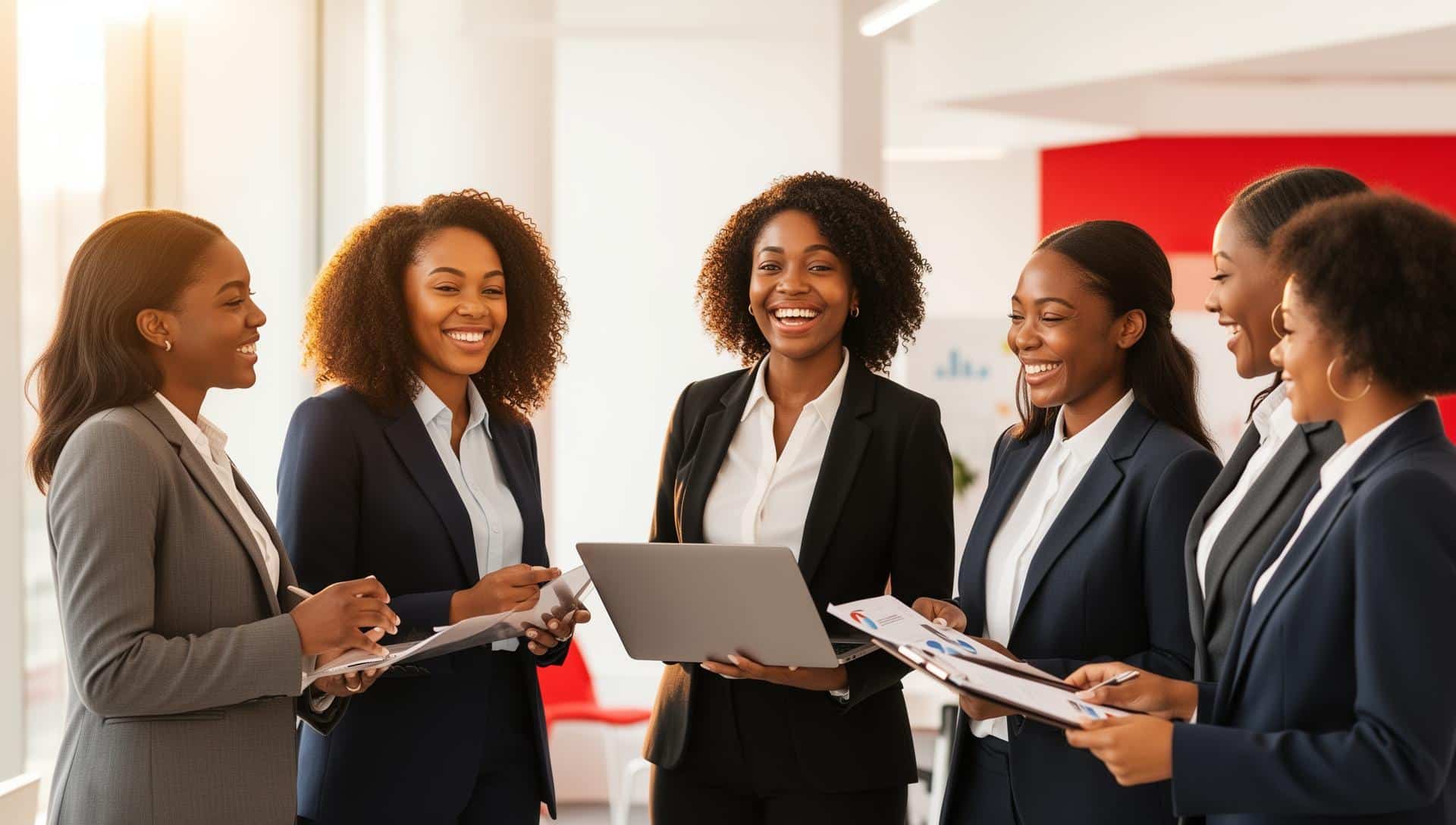 Black women entrepreneurs collaborating